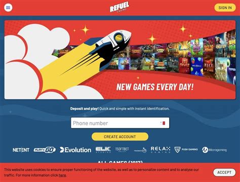 Online Slots at Refuel Casino .